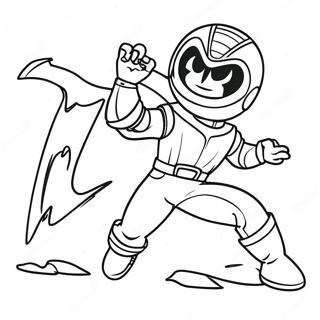 Kid Danger in Aktion Ausmalbild | Henry Gefahr Ausmalbild