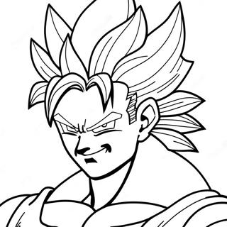 Gogeta Super Saiyan Ausmalbild | Gogeta Ausmalbild