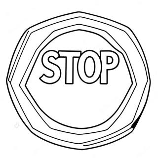 Stoppschild Ausmalbild | Stoppschild Ausmalbild