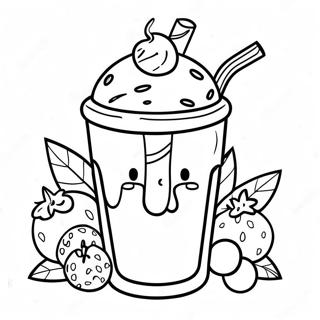 Milchshake Ausmalbild | Milchshake Ausmalbild