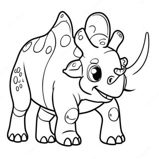 Triceratops Ausmalbild | Triceratops Ausmalbild