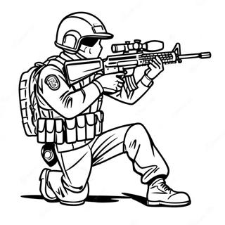 SWAT-Team Malvorlagen