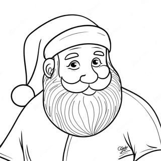 Weihnachtsmann Ausmalbild | Weihnachtsmann Ausmalbild