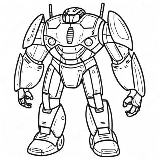 Pacific Rim Jaeger Roboter Ausmalbild | Pazifischer Rand Ausmalbild