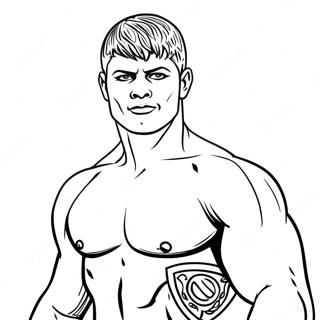 Cody Rhodes Ausmalbild | Cody Rhodes Ausmalbild