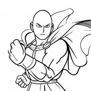 One Punch Man Ausmalbild | One Punch Man Ausmalbild