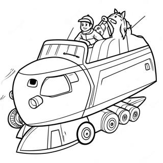 Rettungsreiter Ausmalbild | Rettungsreiter Ausmalbild