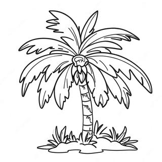 Palme Ausmalbild | Palme Ausmalbild