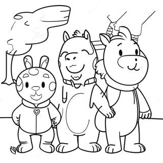 Arthur und Freunde Abenteuer Ausmalbild | Arthur Ausmalbild