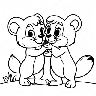 Chip und Chap Ausmalbild | Chip und Chap Ausmalbild