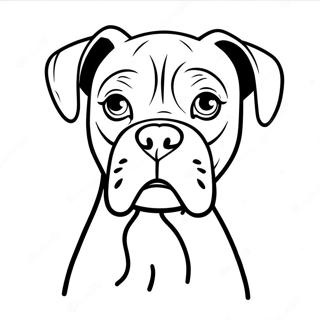 Boxerhund Ausmalbild | Boxerhund Ausmalbild
