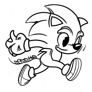 Sonic the Hedgehog Schnelllauf Ausmalbild | Sonic Mania Ausmalbild