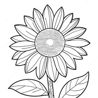 Gelbe Sonnenblume Ausmalbild | Gelb Ausmalbild