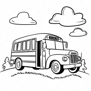 Schulbus Ausmalbild | Schulbus Ausmalbild