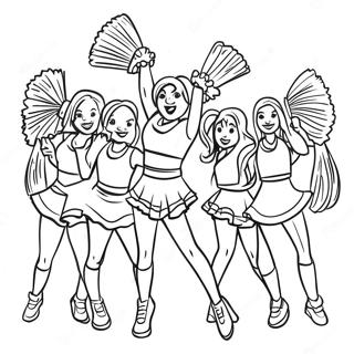 New England Patriots Cheerleader Ausmalbild | Patrioten Ausmalbild