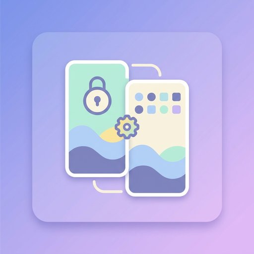 Sperrbildschirm + Startbildschirm-Paar | wallpaper image tool preview